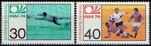 Potovn znmky Nmecko 1974 MS ve fotbale Mi# 811-12