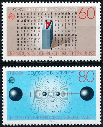 Poštovní známky Nìmecko 1983 Evropa CEPT, velká díla civilizace Mi# 1175-76
