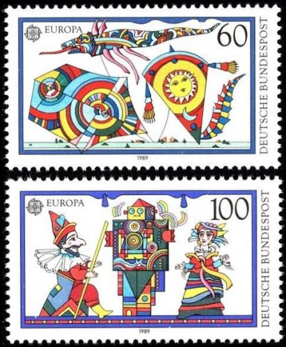 Poštovní známky Nìmecko 1989 Evropa CEPT, Dìtské hry Mi# 1417-18