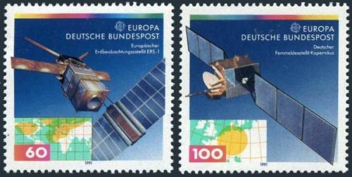 Poštovní známky Nìmecko 1991 Evropa CEPT, prùzkum vesmíru Mi# 1526-27 Kat 4€