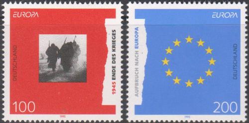Potovn znmky Nmecko 1995 Evropa CEPT, mr a svoboda Mi# 1790-91