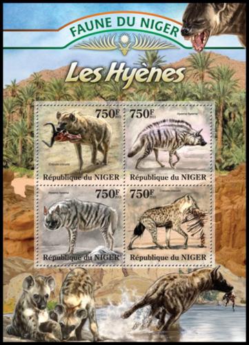 Potovn znmky Niger 2013 Hyeny Mi# 2109-12 Kat 12 - zvtit obrzek