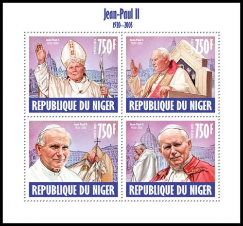 Potovn znmky Niger 2013 Pape Jan Pavel II. Mi# 2486-89 Kat 12