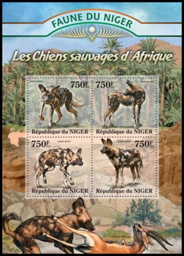 Poštovní známky Niger 2013 Pes hyenový Mi# 2113-16 Kat 12€