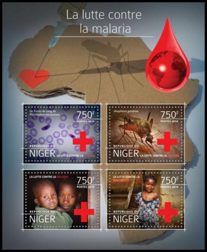 Poštovní známky Niger 2014 Boj proti malárii Mi# 3249-52 Kat 12€