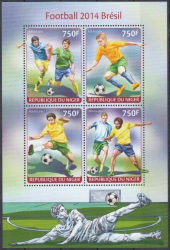 Poštovní známky Niger 2014 MS ve fotbale Mi# 2732-35 Kat 12€