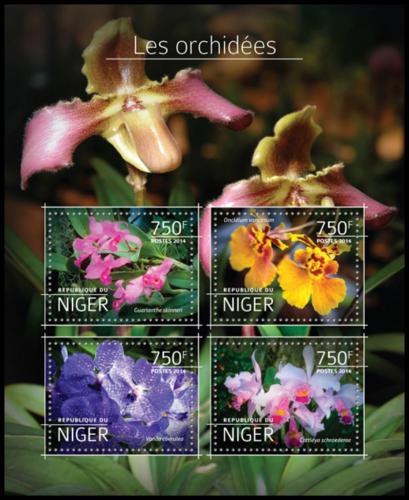 Potovn znmky Niger 2014 Orchideje Mi# 3169-72 Kat 12