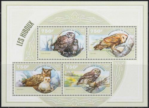 Poštovní známky Niger 2014 Sovy Mi# 3055-58 Kat 12€