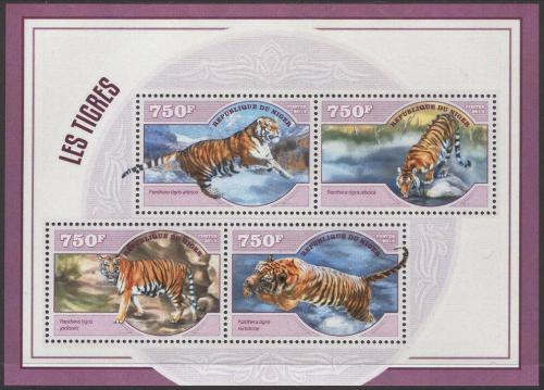Poštovní známky Niger 2014 Tygøi Mi# 3070-73 Kat 12€