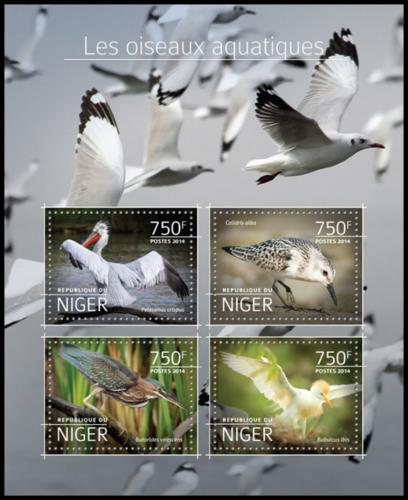 Poštovní známky Niger 2014 Vodní ptáci Mi# 3189-92 Kat 12€ 