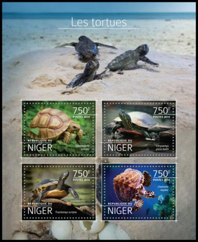 Poštovní známky Niger 2014 Želvy Mi# 3184-87 Kat 12€