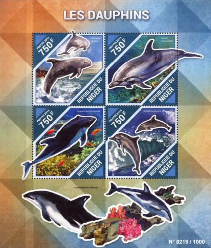 Poštovní známky Niger 2015 Delfíni Mi# 3902-05 Kat 12€