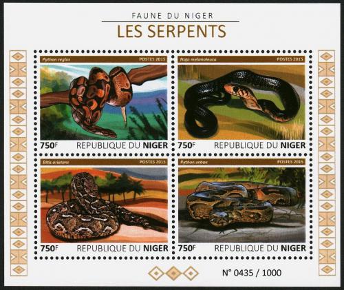 Poštovní známky Niger 2015 Hadi Mi# 3767-70 Kat 12€