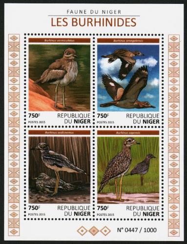Poštovní známky Niger 2015 Ptáci, dytíkovití Mi# 3771-74 Kat 12€