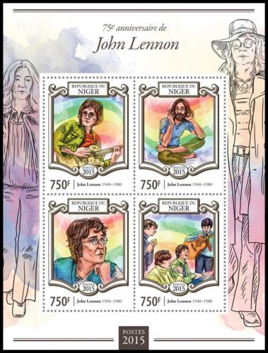 Poštovní známky Niger 2015 The Beatles, John Lennon Mi# 3370-73 Kat 12€