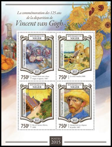 Poštovní známky Niger 2015 Umìní, Vincent van Gogh Mi# 3335-38 Kat 12€