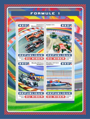 Poštovní známky Niger 2016 Formule 1 Mi# 4682-85 Kat 13€