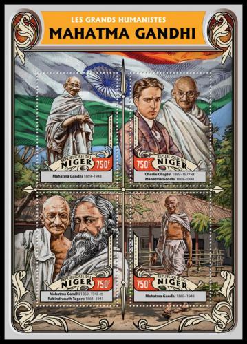 Poštovní známky Niger 2016 Mahátma Gándhí Mi# 4302-05 Kat 12€