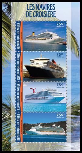 Poštovní známky Niger 2016 Výletní lodì Mi# 4182-85 Kat 12€