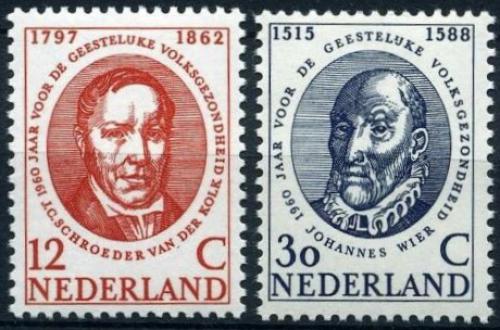Poštovní známky Nizozemí 1960 Lékaøi Mi# 751-52 Kat 7.50€