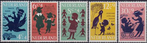Poštovní známky Nizozemí 1963 Dìtské písnièky Mi# 808-12