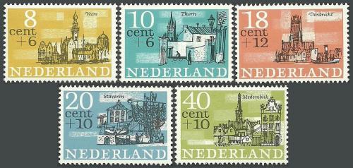 Poštovní známky Nizozemí 1965 Mìsta Mi# 843-47