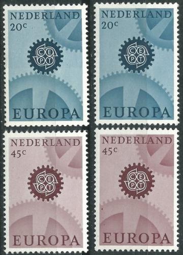 Potovn znmky Nizozem 1967 Evropa CEPT Mi# 878-79 x,y Kat 5 - zvtit obrzek