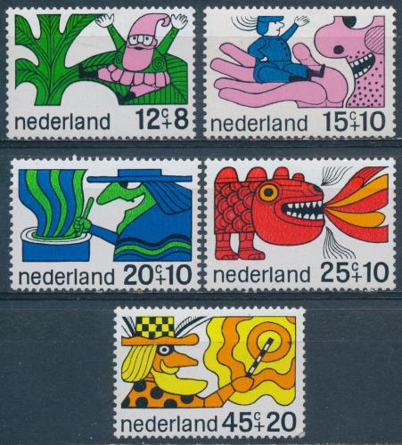 Poštovní známky Nizozemí 1968 Pohádky Mi# 905-09