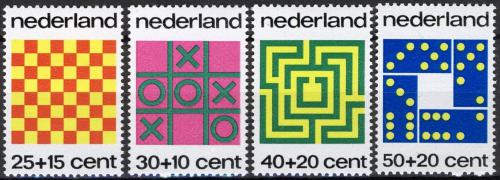 Poštovní známky Nizozemí 1973 Spoleèenské hry Mi# 1019-22
