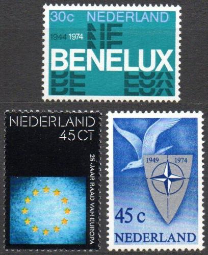 Poštovní známky Nizozemí 1974 Výroèí Mi# 1035-37
