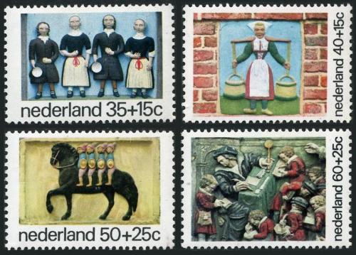Poštovní známky Nizozemí 1975 Historické obklady Mi# 1059-62