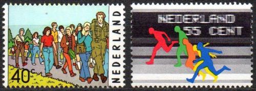 Potovn znmky Nizozem 1976 Sportovn jubilea Mi# 1077-78