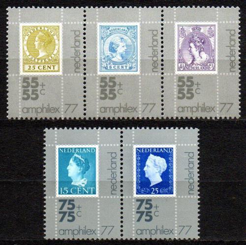 Poštovní známky Nizozemí 1976 Výstava AMPHILEX Mi# 1083-87 Kat 5€