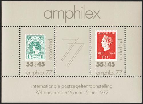 Poštovní známky Nizozemí 1977 AMPHILEX výstava Mi# Block 16