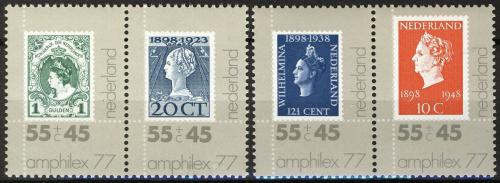 Poštovní známky Nizozemí 1977 Výstava AMPHILEX Mi# 1101-04 