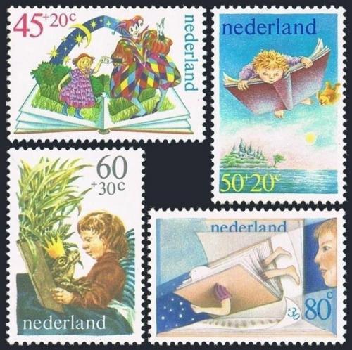 Poštovní známky Nizozemí 1980 Dìti a knihy Mi# 1171-74