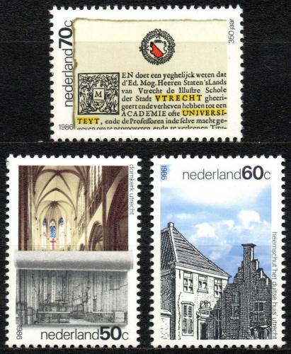 Poštovní známky Nizozemí 1986 Události v Utrechtu Mi# 1294-96