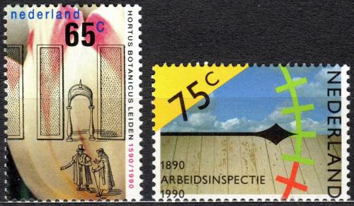 Poštovní známky Nizozemí 1990 Výroèí Mi# 1375-76