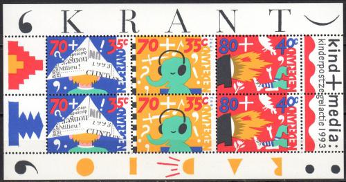 Poštovní známky Nizozemí 1993 Dìti a média Mi# Block 39