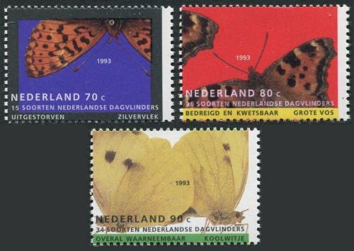 Poštovní známky Nizozemí 1993 Motýli Mi# 1470-72