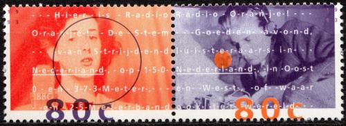 Poštovní známky Nizozemí 1993 Osobnosti  rádia Oranje Mi# 1477-78