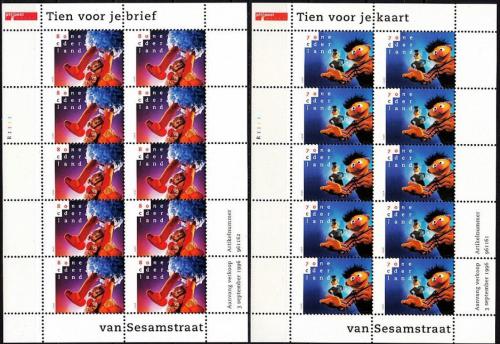 Poštovní známky Nizozemí 1996 Sezamová ulice Mi# 1588-89 Kat 70€