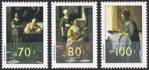 Poštovní známky Nizozemí 1996 Umìní, Vermeer Mi# 1563-65