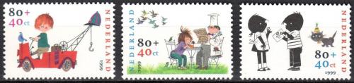 Poštovní známky Nizozemí 1999 Postavièky z dìtských knih Mi# 1750-52