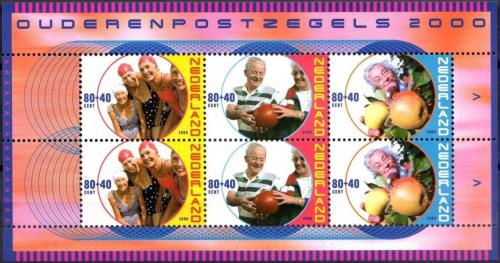 Poštovní známky Nizozemí 2000 Život seniorù Mi# Block 64 Kat 9€