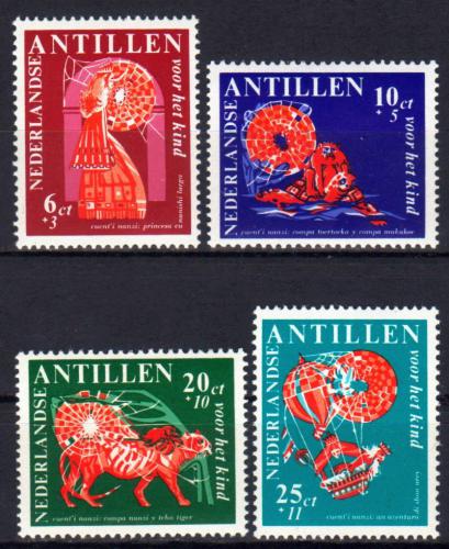 Potovn znmky Nizozemsk Antily 1967 Povdky Mi# 183-86
