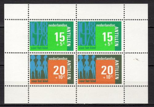 Poštovní známky Nizozemské Antily 1973 Obyvatelstvo Mi# Block 3
