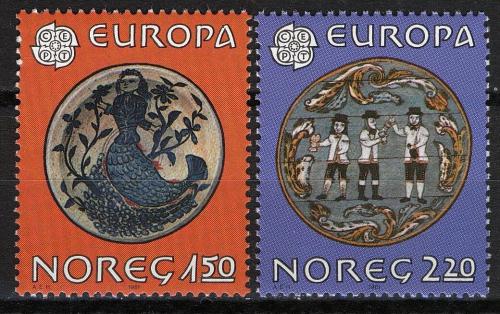 Poštovní známky Norsko 1981 Evropa CEPT, folklór Mi# 836-37