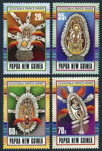 Potovn znmky Papua Nov Guinea 1990 Masky Mi# 616-19 - zvtit obrzek