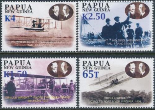 Potovn znmky Papua Nov Guinea 2003 Let brat Wright Mi# 1008-11 Kat 6 - zvtit obrzek